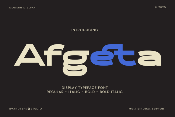 Afgeta: A Sleek Sans Serif for Modern Editorial Design