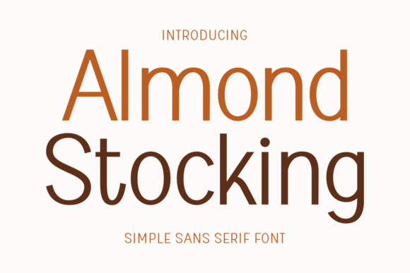 Almond Stocking: A Modern Sans Serif Font for Branding Projects