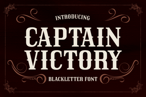 Captain Victory Font for Editorial Design