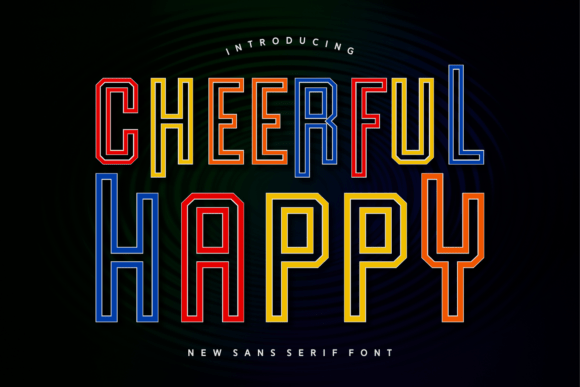 Cheerful Happy: A Vibrant Display Font for Editorial Projects