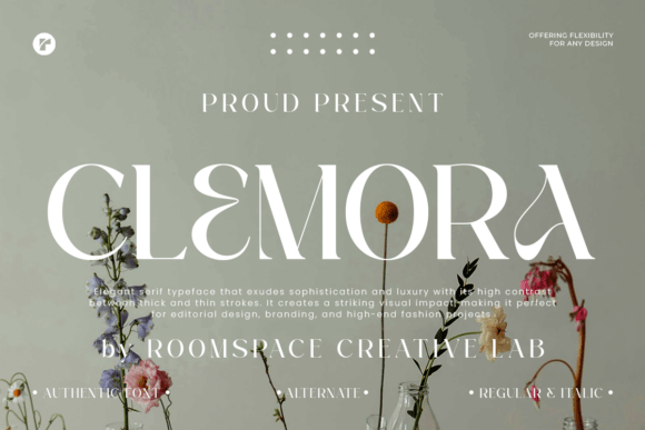 Clemora: A Serif Font for Sophisticated Branding