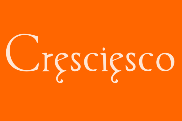 Cresciesco: The Serif Font That Elevates Campaign Design