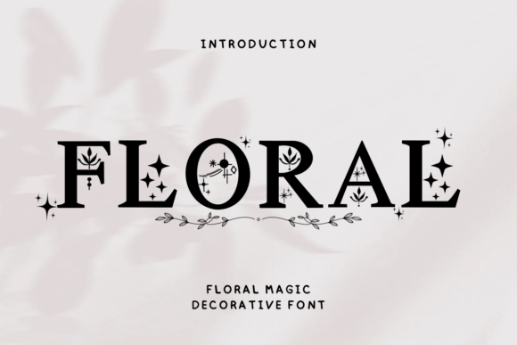 Floral Magic: A Decorative Font for Creative Projects