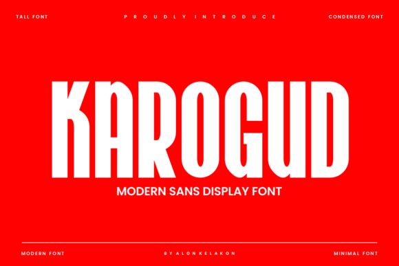 Karogud: A Modern Sans Serif Font for Bold Editorial Design