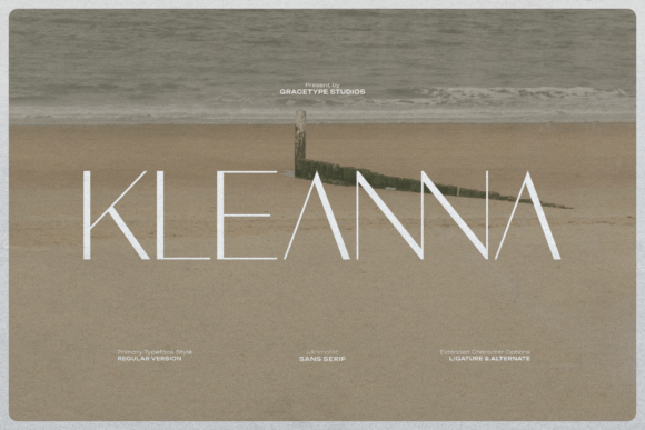 Kleanna Sans Serif Font for Modern Editorial Design