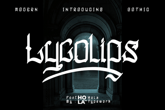 Lycolips – A Modern Gothic Font for Branding Projects