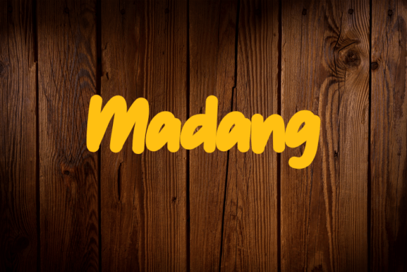 Madang Font: A Coastal Typographic Escape