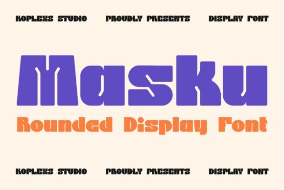 Masku: A Bold Display Font for Modern Editorial Design
