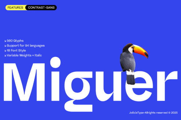 Miguer Sans: A Modern Font for Polished Branding