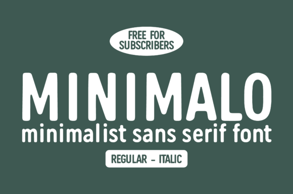 Minimalo: A Clean Sans Serif for Modern Design