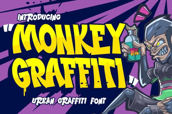 Monkey Graffiti: The Rebel Font for Bold Campaigns