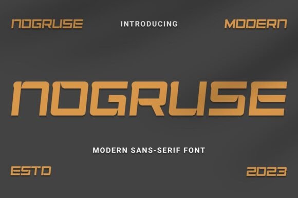 Nogruse: A Modern Sans Serif Font for Digital Branding