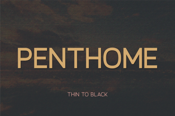 Penthome: A Modern Sans Serif Font for Web Design