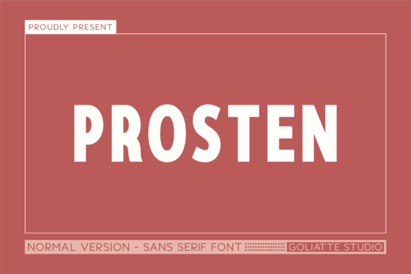 Prosten – A Modern Sans Serif Typeface for Bold Branding