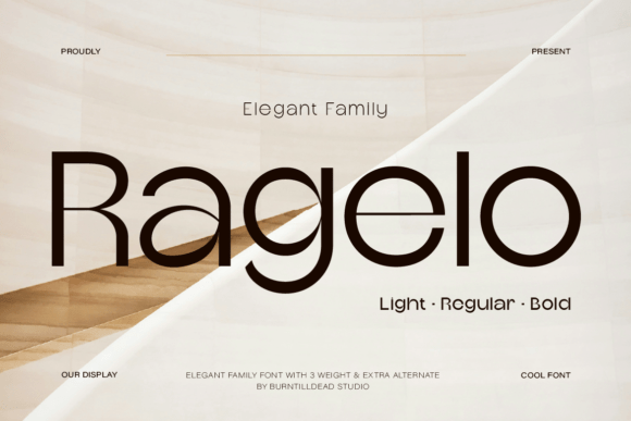 Ragelo: A Modern Display Font for Editorial Elegance