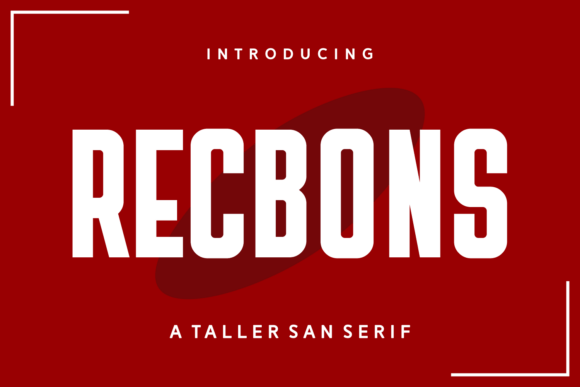 Recbons: A Modern Sans Serif Font for Professional Branding