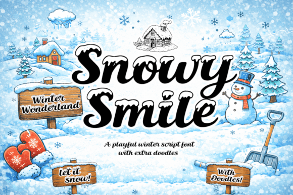 Snowy Smile Font for a Cozy Brand Touch