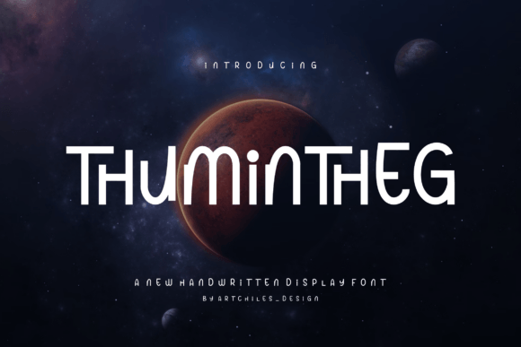 Thumintheg: A Modern Handwritten Typeface for Editorial Design