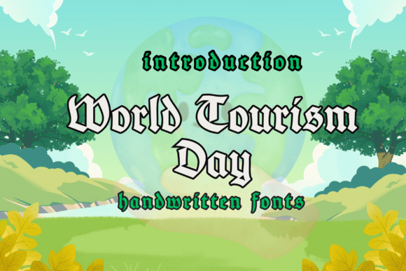 World Tourism Day Font for Handmade Creations